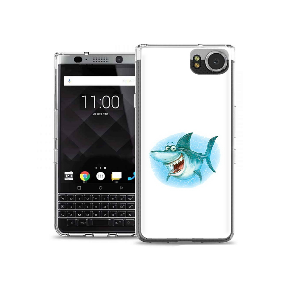 

Чехол MyPads Tocco для BlackBerry KeyOne веселая акула, Tocco