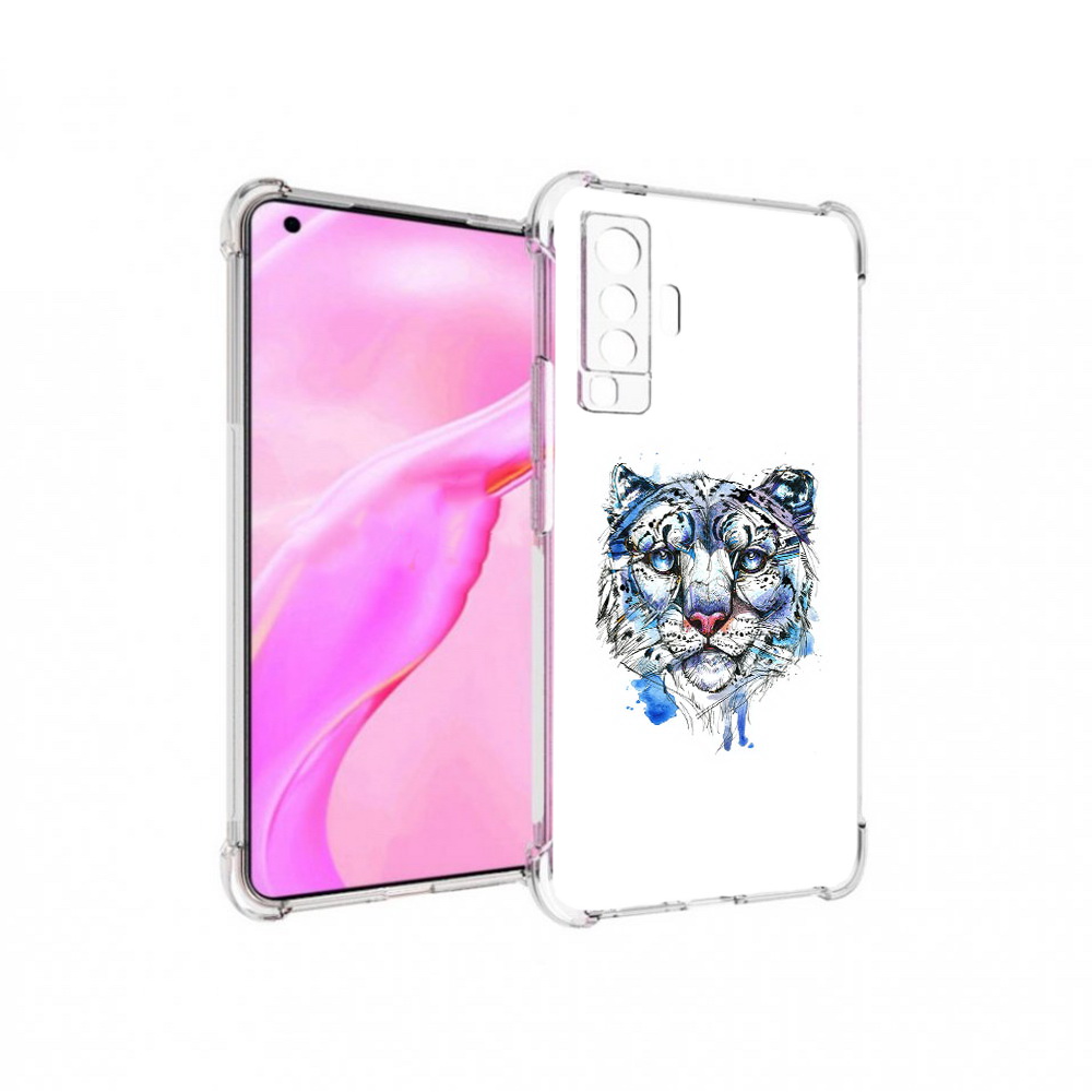

Чехол MyPads Tocco для Vivo X50 водяной тигр (PT226969.391.263), Прозрачный, Tocco