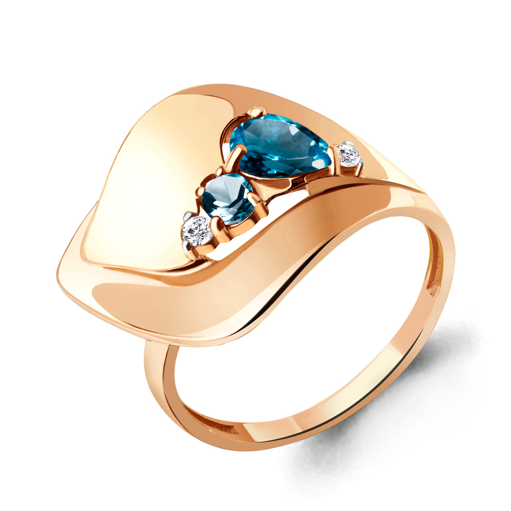 

Кольцо из серебра р. 17,5 AQUAMARINE 6953108А_925_з, 6953108А_925_з