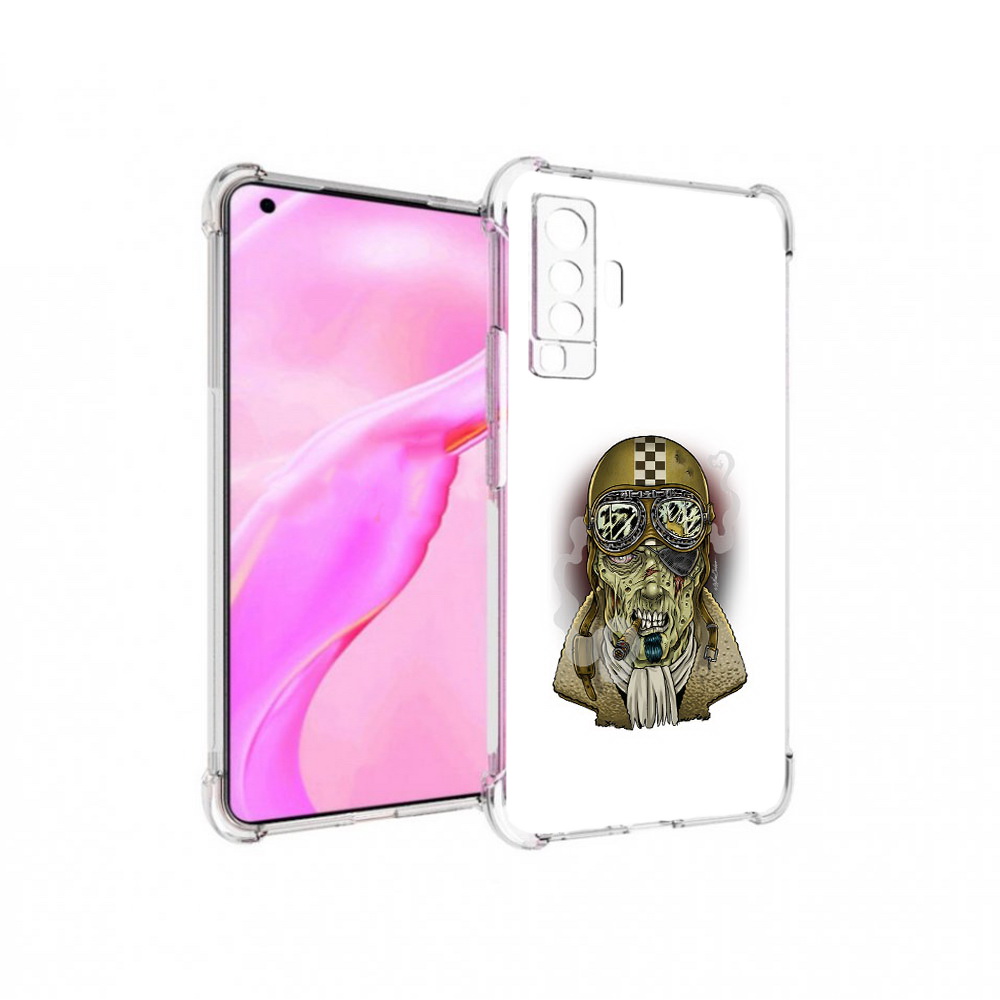 

Чехол MyPads Tocco для Vivo X50 военный зомби (PT226969.391.264), Прозрачный, Tocco