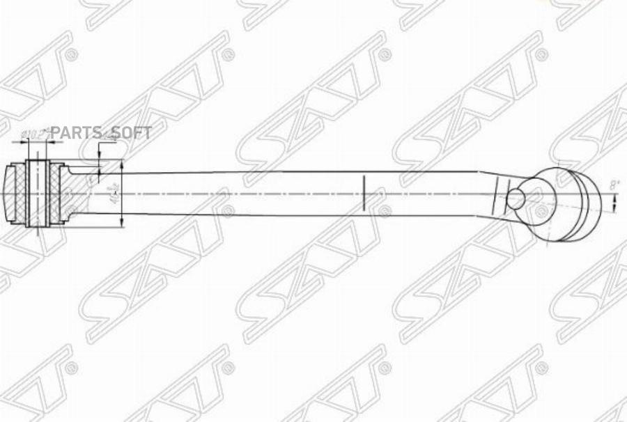 

Рычаг Fr (Передний) Нижний Toyota Duet/Daihatsu Storia/Yrv 98- Lh (Левый) Sat St-4806