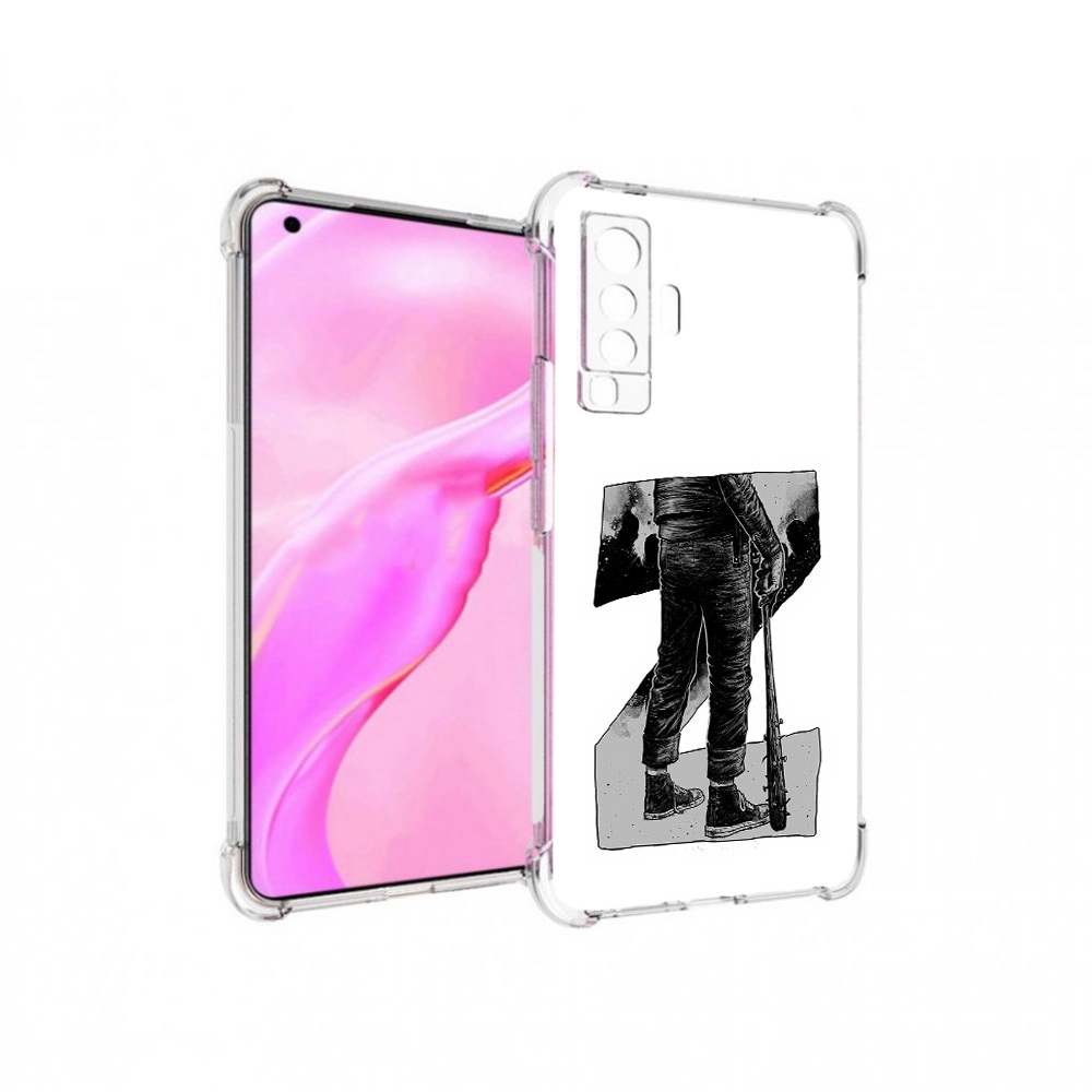 

Чехол MyPads Tocco для Vivo X50 воин черно белый (PT226969.391.265), Tocco