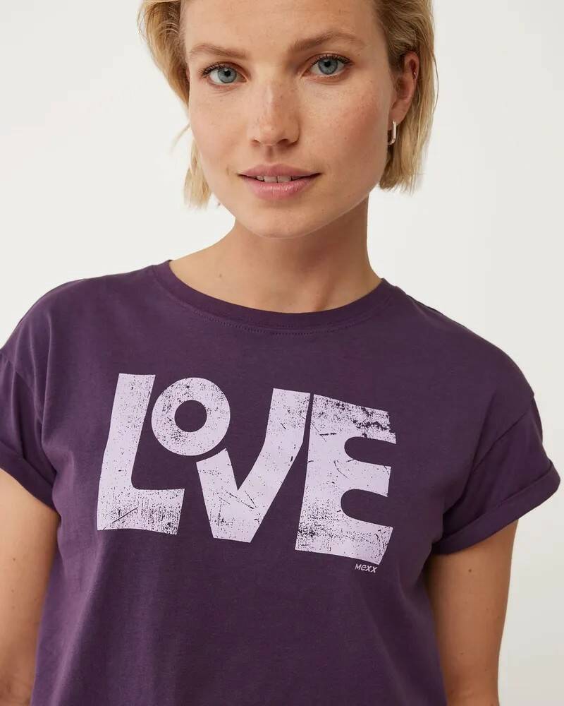 

Футболка женская MEXX ZN2174026W фиолетовая M, Фиолетовый, ZN2174026W