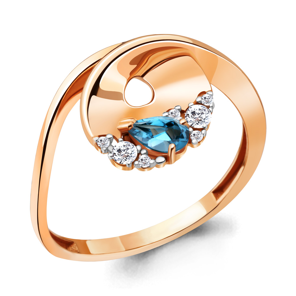 

Кольцо из серебра р. , AQUAMARINE 6937008А_925_з, 6937008А_925_з