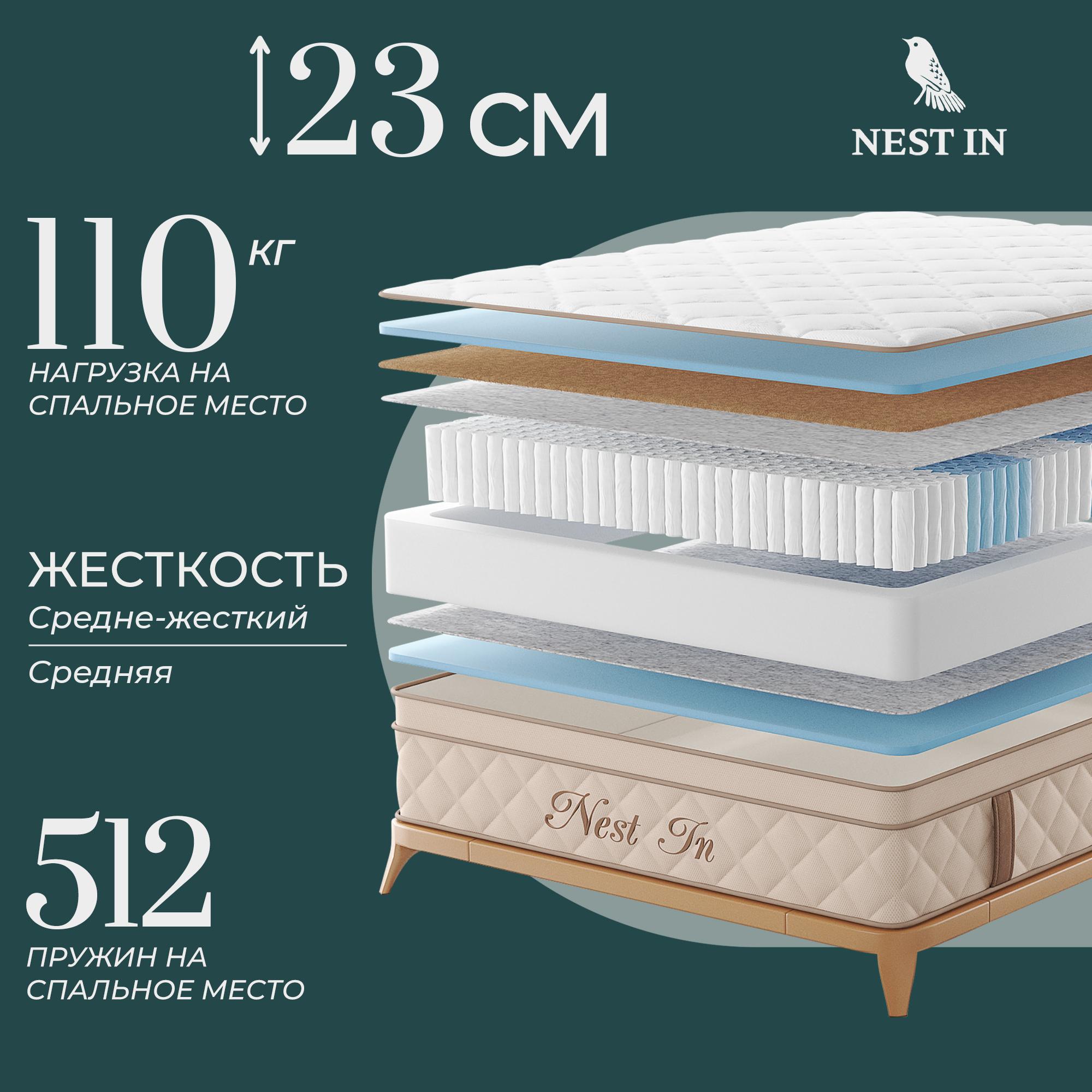 

Матрас беспружинный Nest In Kingfisher 80х160, Бежевый, Kingfisher