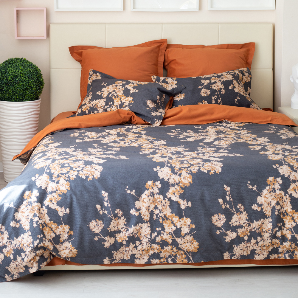 

Комплект постельного белья BELLEHOME Амаль 200 ТС чесаный хлопок полуторный