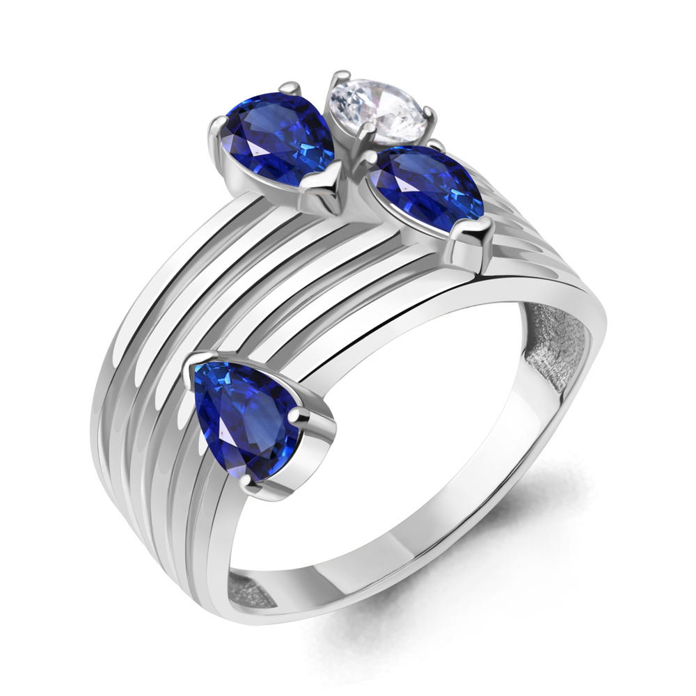 

Кольцо из серебра р. 20 AQUAMARINE 67427АБ_925_р, 67427АБ_925_р