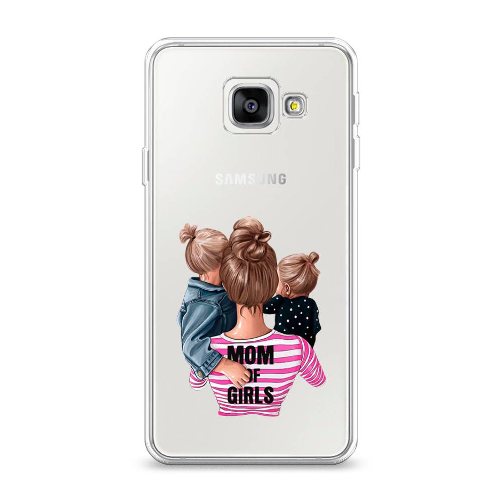 

Чехол Awog на Samsung Galaxy A3 2016 / Самсунг A3 2016 "Mom of Girls", Синий;розовый;черный, 20250-6
