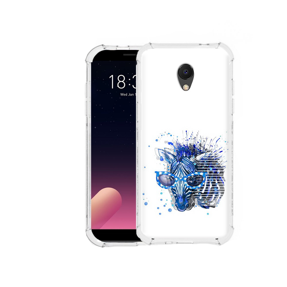 

Чехол MyPads Tocco для Meizu M6S расплывчатая зебра, Прозрачный, Tocco