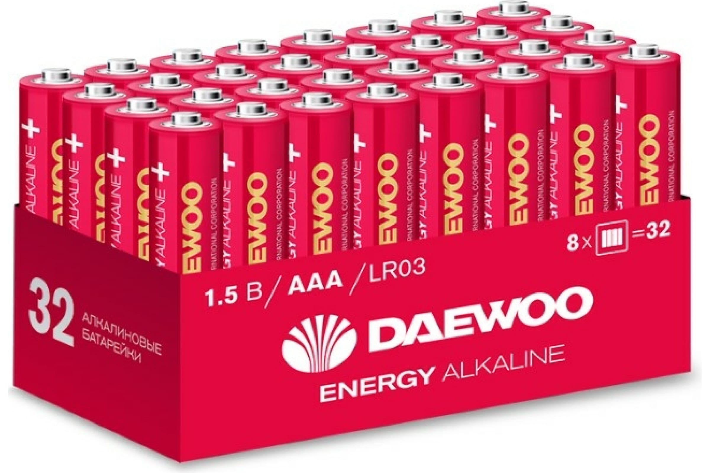 

Алкалиновая батарейка Daewoo LR03 ENERGY Alkaline Pack-32 5030084