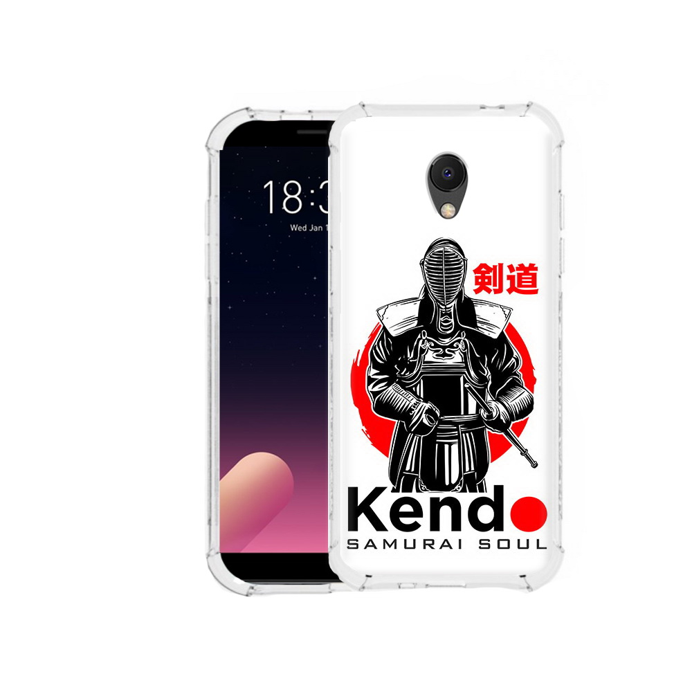 

Чехол MyPads Tocco для Meizu M6S рисованый самурай, Прозрачный, Tocco