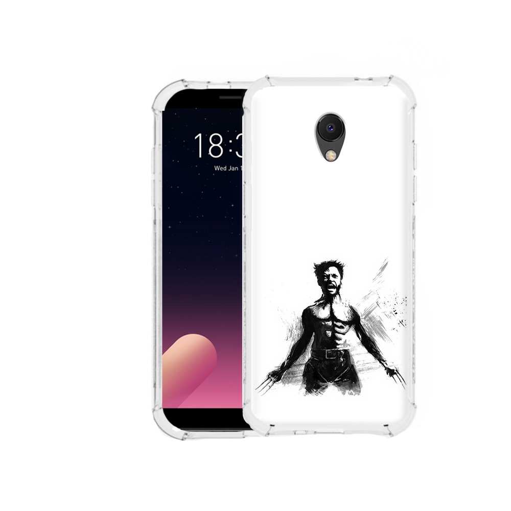 

Чехол MyPads Tocco для Meizu M6S росомаха, Прозрачный, Tocco