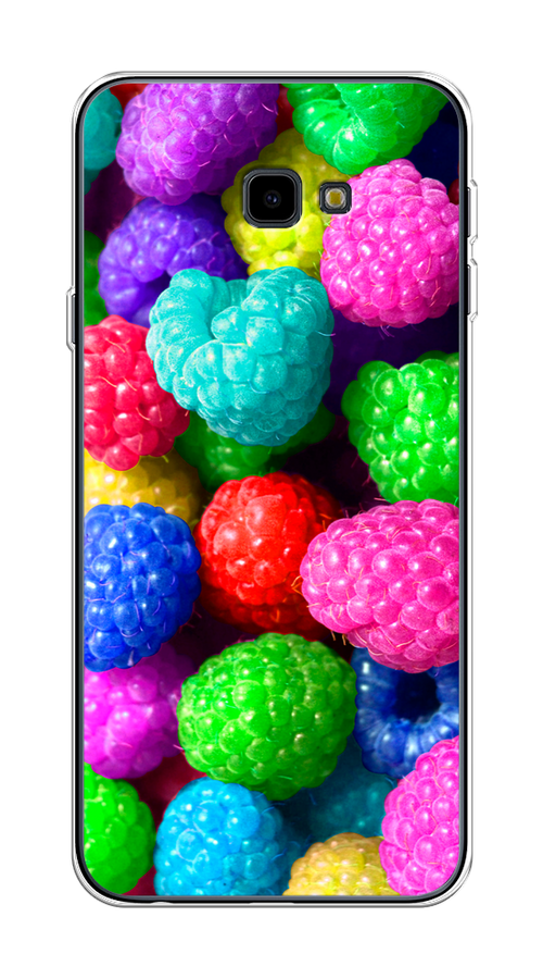 

Чехол на Samsung Galaxy J4 Plus 2018 "Леденцовая малина", Фиолетовый;розовый;зеленый, 26850-1