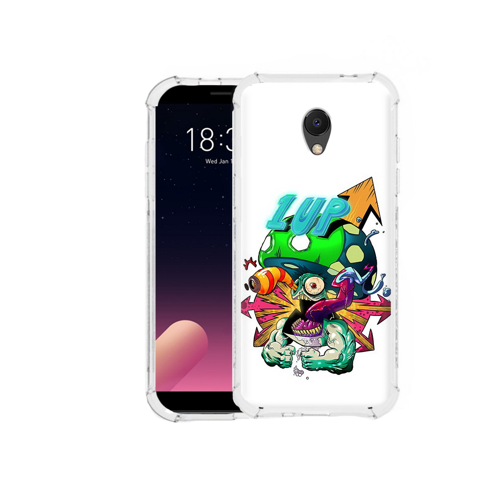 

Чехол MyPads Tocco для Meizu M6S сильный гриб абстракция, Прозрачный, Tocco