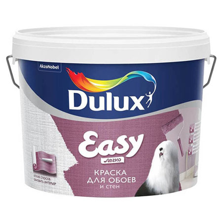

Краска водно-дисперсионная для всех типов обоев Dulux Easy, Easy