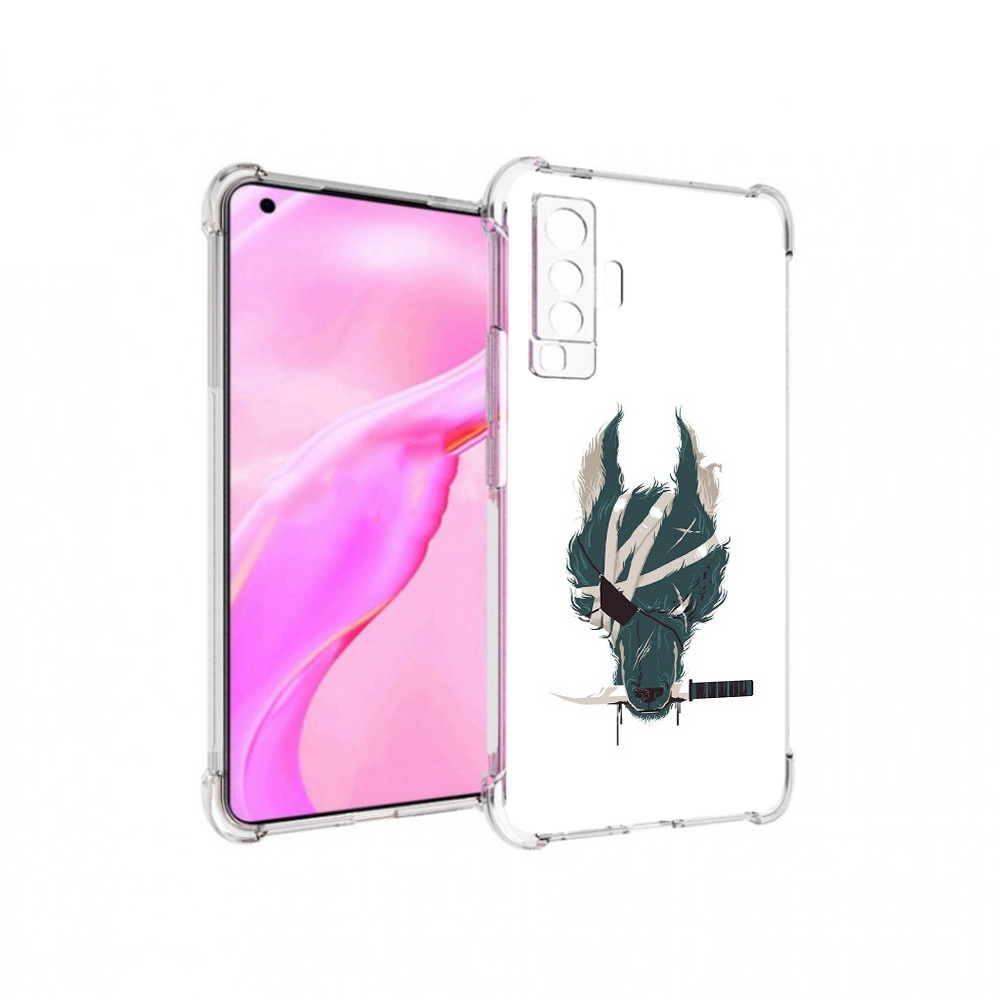 

Чехол MyPads Tocco для Vivo X50 волк-разбойник (PT226969.391.271), Прозрачный, Tocco