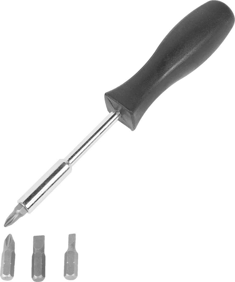 Отвёртка со сменными насадками MERN0149, 4 предметов пирсинг в нос фейк для септума со сменными насадками на магните l 12мм цвет серебро