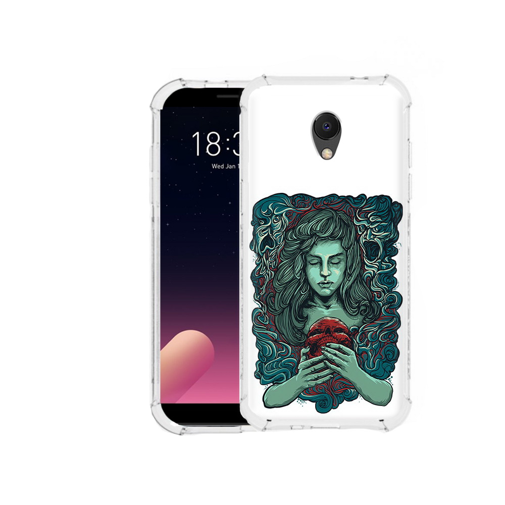 

Чехол MyPads Tocco для Meizu M6S спящая девушка, Прозрачный, Tocco