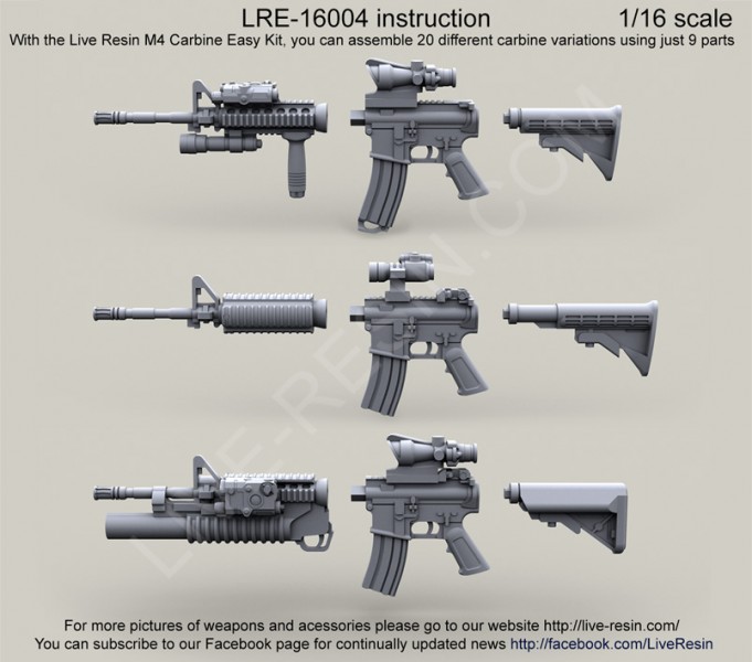

LRE16004 US Army M4 carbine Easy Kit