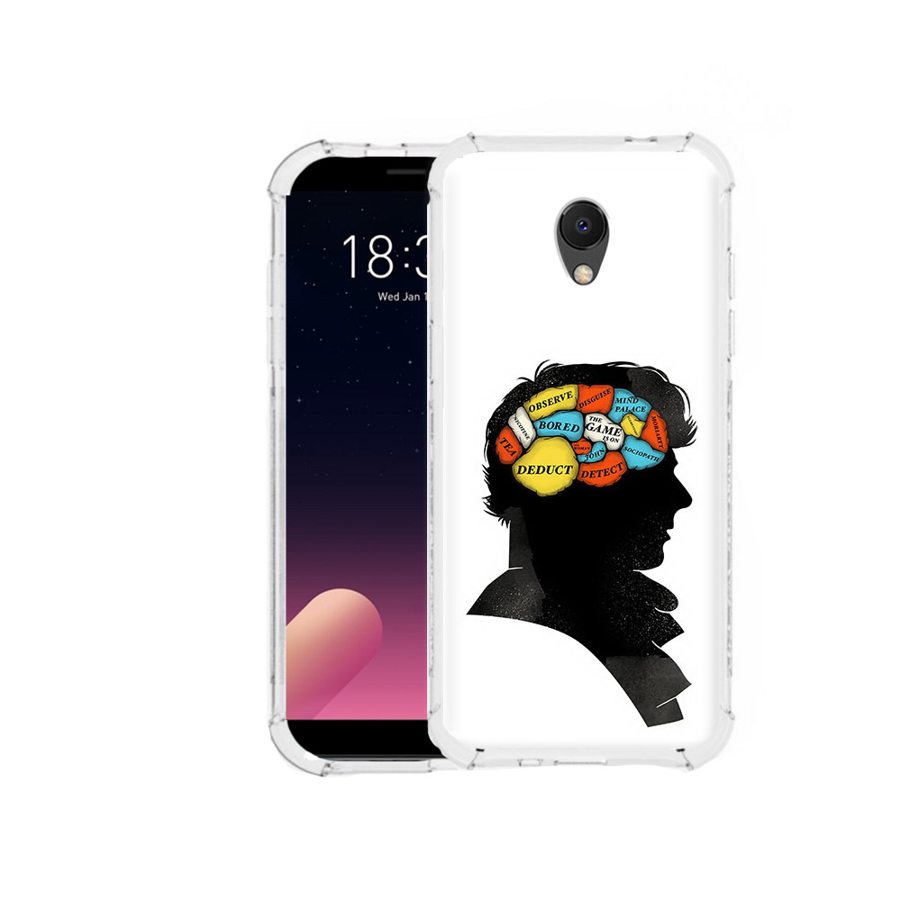 

Чехол MyPads Tocco для Meizu M6S темный рисунок, Прозрачный, Tocco