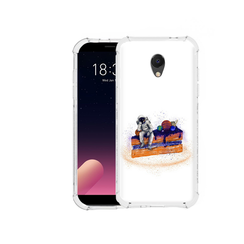 

Чехол MyPads Tocco для Meizu M6S торт с планетами, Прозрачный, Tocco