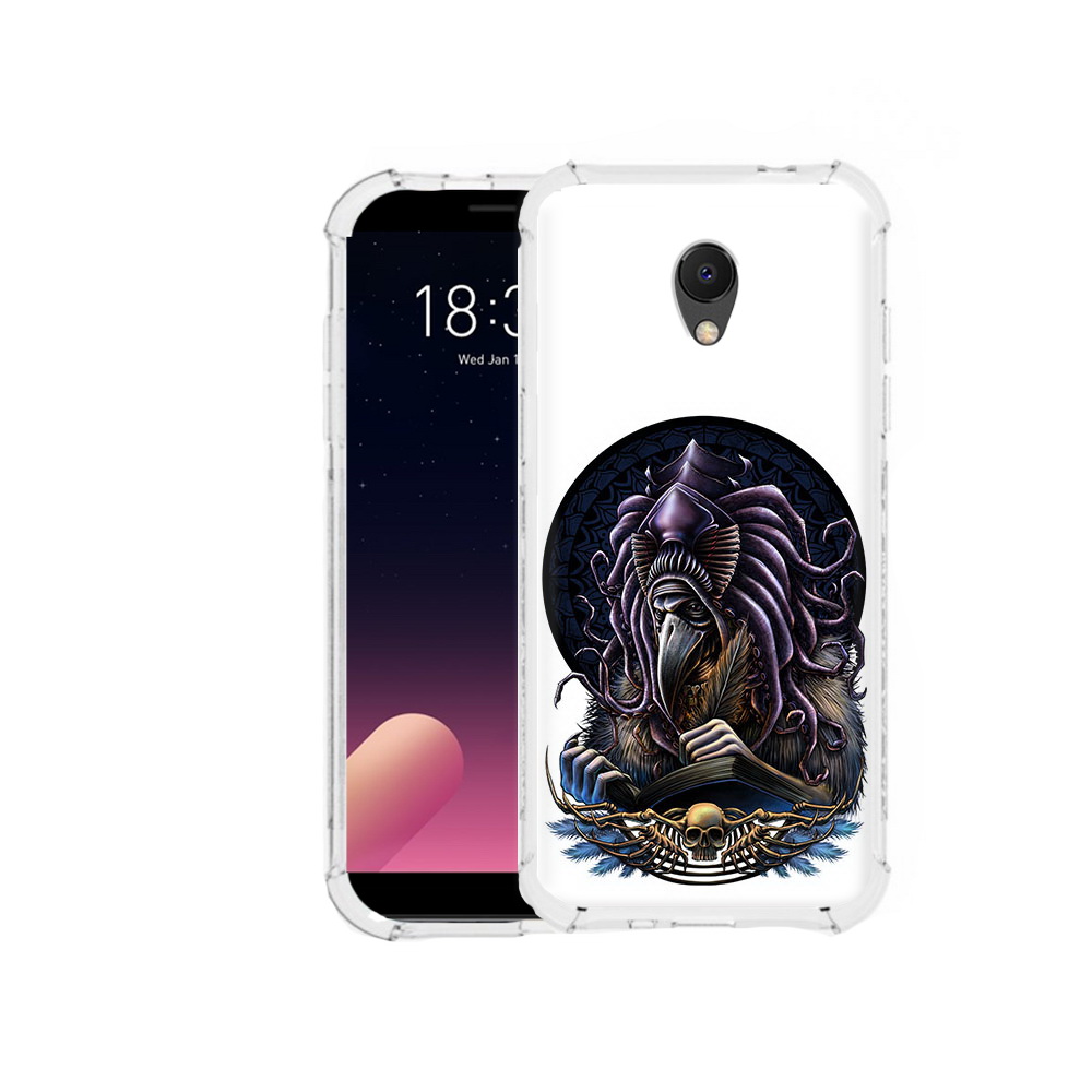 

Чехол MyPads Tocco для Meizu M6S умный ворон, Прозрачный, Tocco