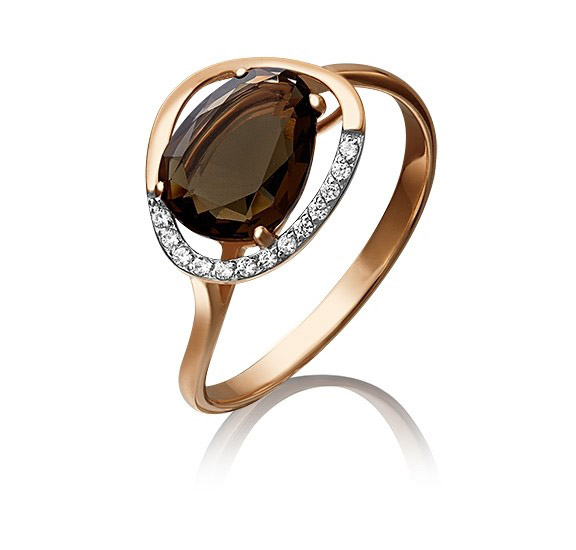 

Кольцо из золота р. 16,5 PLATINA jewelry 01-4379-00-208-1110-46, фианит\кварц, 01-4379-00-208-1110-46