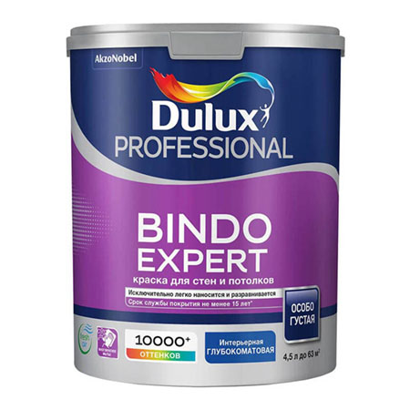 фото Краска для стен и потолков, особо густая dulux bindo expert