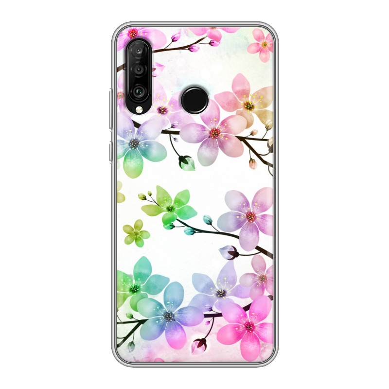 фото Чехол на хуавей р30 лайт / huawei p30 lite с рисунком и защитой камеры 100gadgets