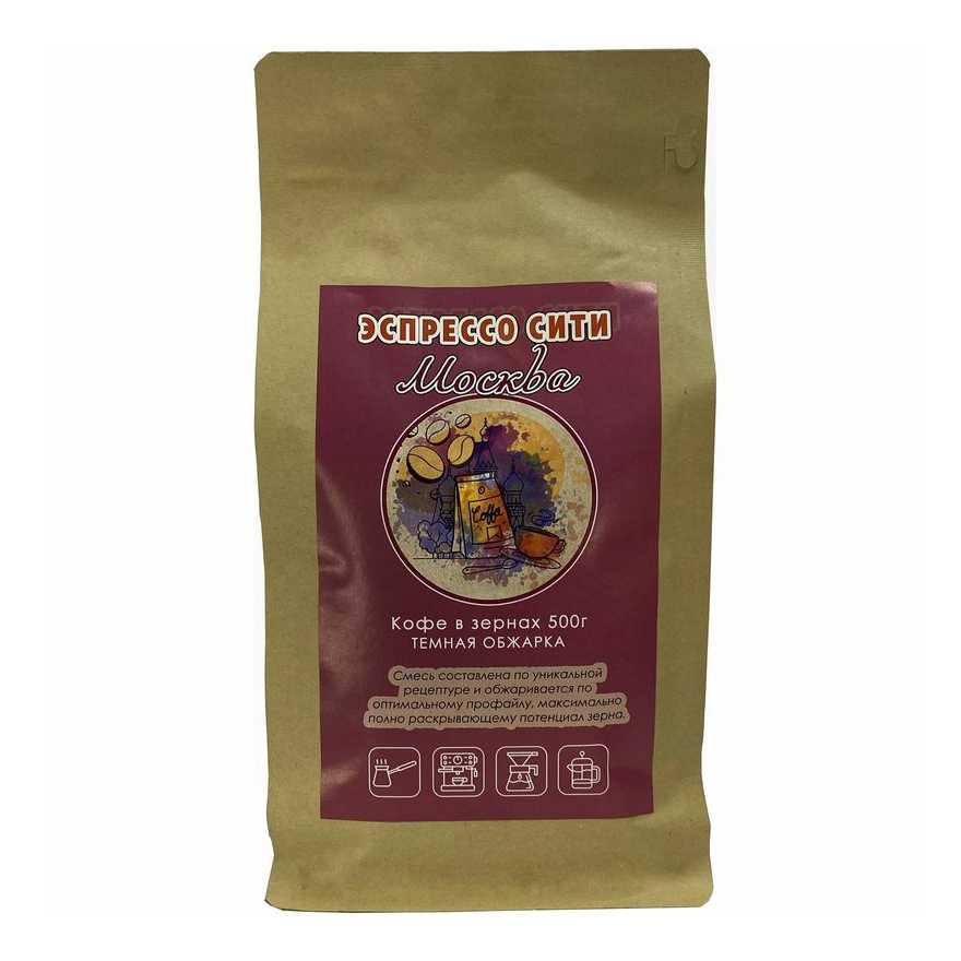 

Кофе Montana Coffee Эспрессо Сити Москва натуральный жареный в зернах 500 г