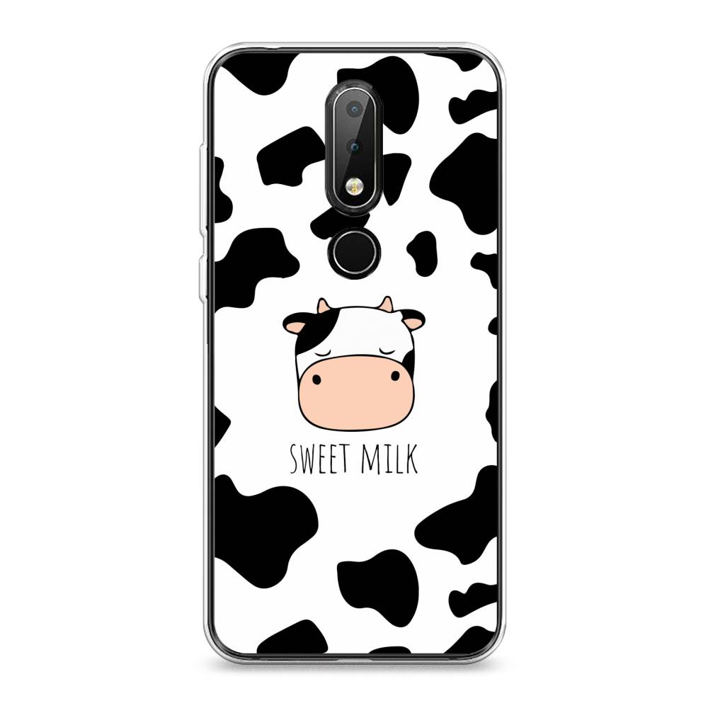 

Чехол на Nokia X6 "Sweet milk", Розовый;белый;черный, 121450-1