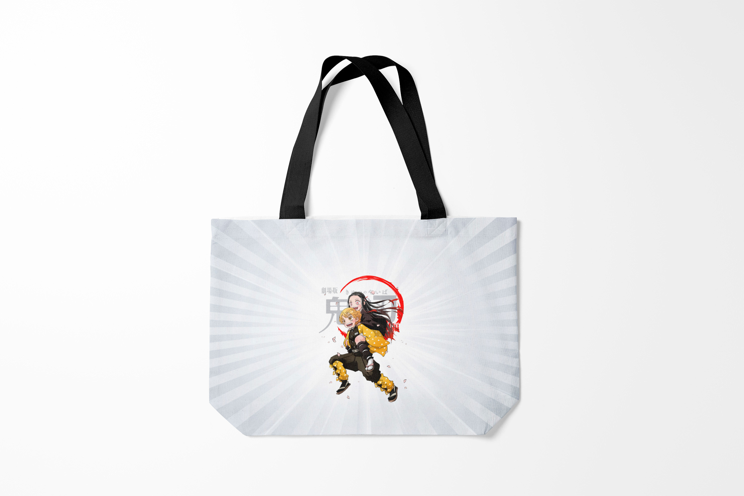 

Сумка шoппер унисекс Burnettie Клинок рассекающий демонов, белый, Клинок рассекающий демонов