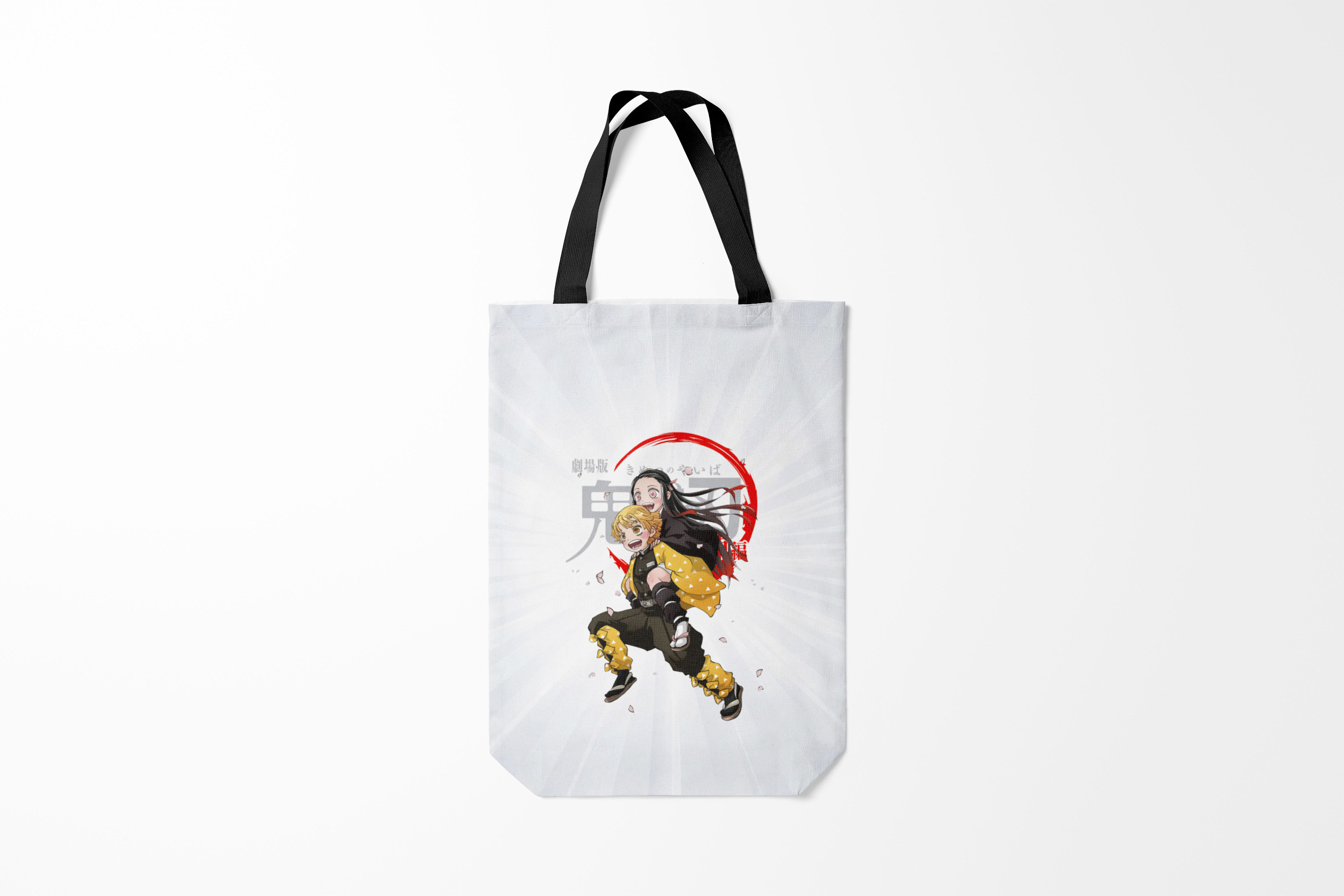 

Сумка шoппер унисекс Burnettie Клинок рассекающий демонов, белый, Клинок рассекающий демонов