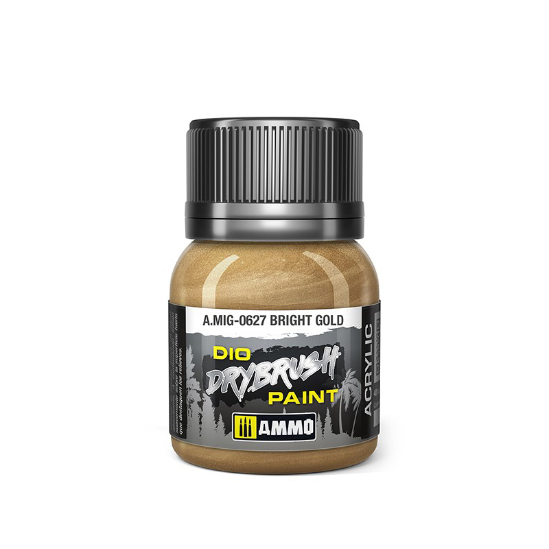 

Краска для техники сухой кисти Ammo Mig DRYBRUSH Ярко-золотистого цвета AMIG0627, Ярко-золотистый