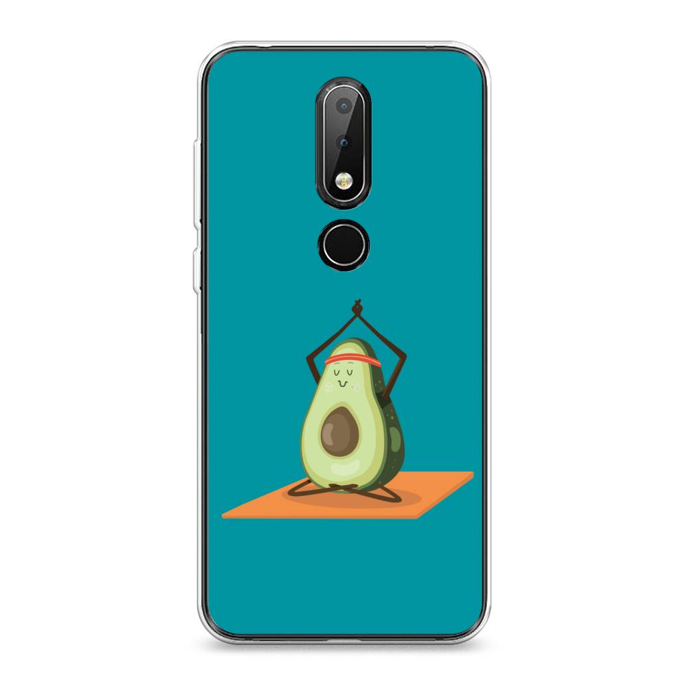 

Чехол на Nokia X6 "Расслабься с авокадо", Голубой, 121450-6