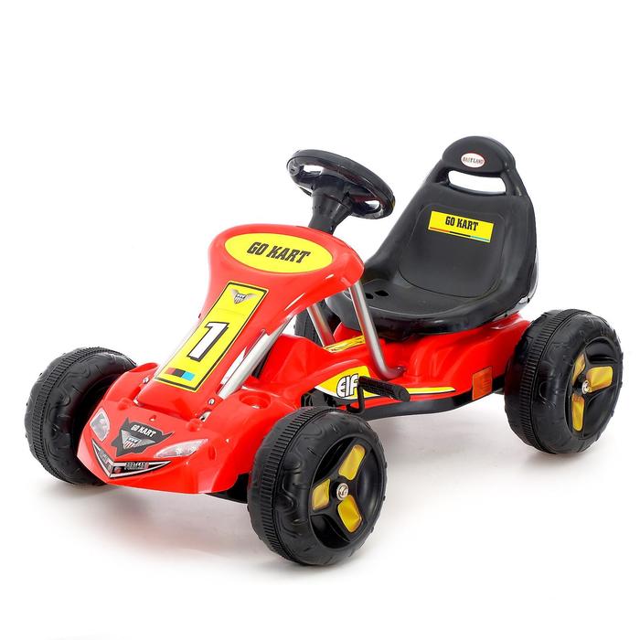 

Веломобиль GO KART, цвет красный