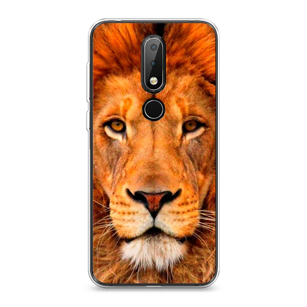 

Чехол на Nokia X6 "Благородный лев", Оранжевый, 121450-1