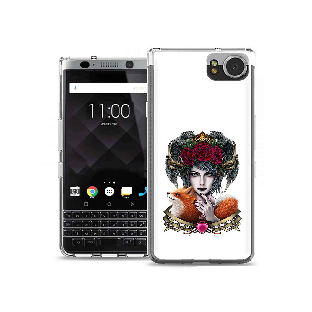 

Чехол MyPads Tocco для BlackBerry KeyOne девушка с лисой, Tocco