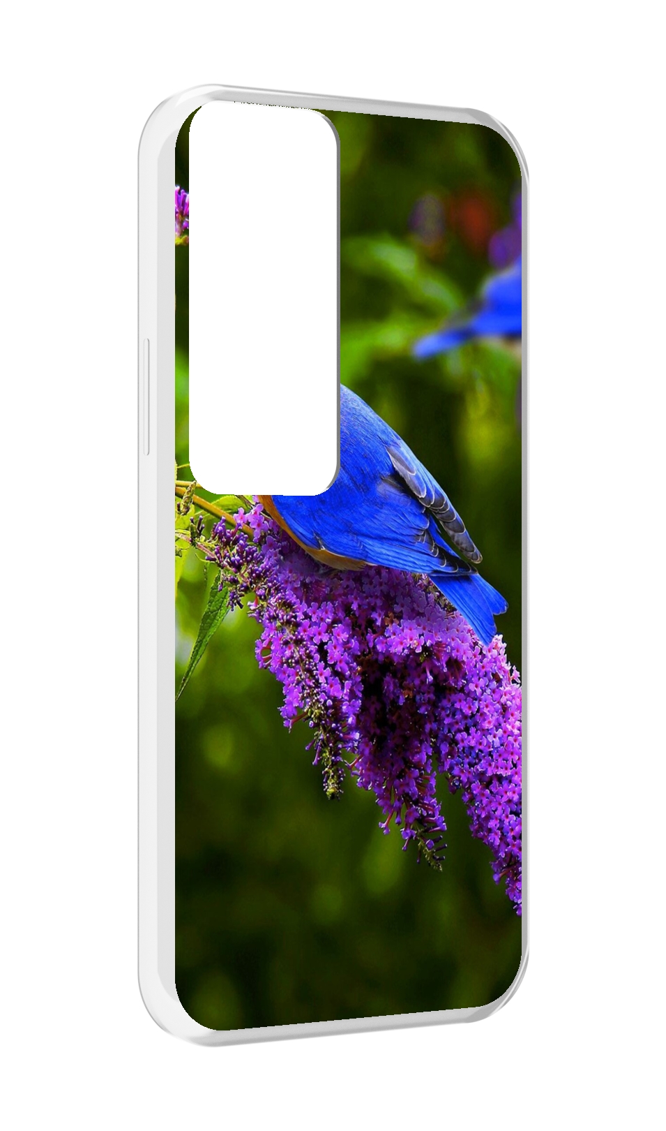 

Чехол MyPads Птица-сиреневая для Tecno Pova Neo 2, Прозрачный, Tocco
