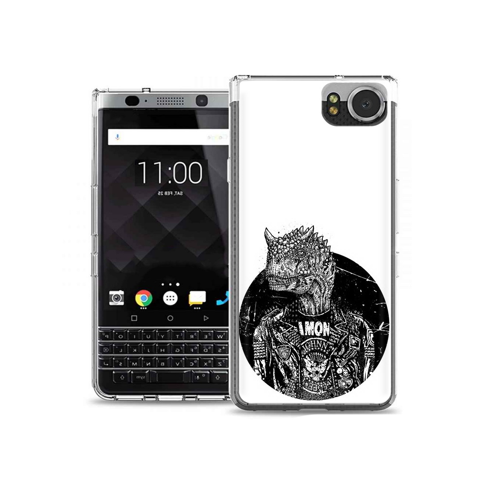 

Чехол MyPads Tocco для BlackBerry KeyOne динозавр в куртке, Tocco