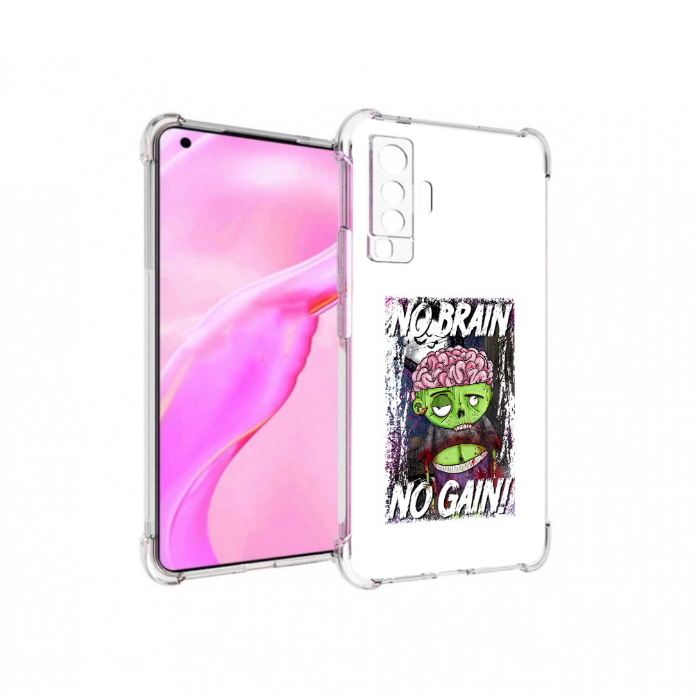 

Чехол MyPads Tocco для Vivo X50 глупый зомби (PT226969.391.289), Прозрачный, Tocco
