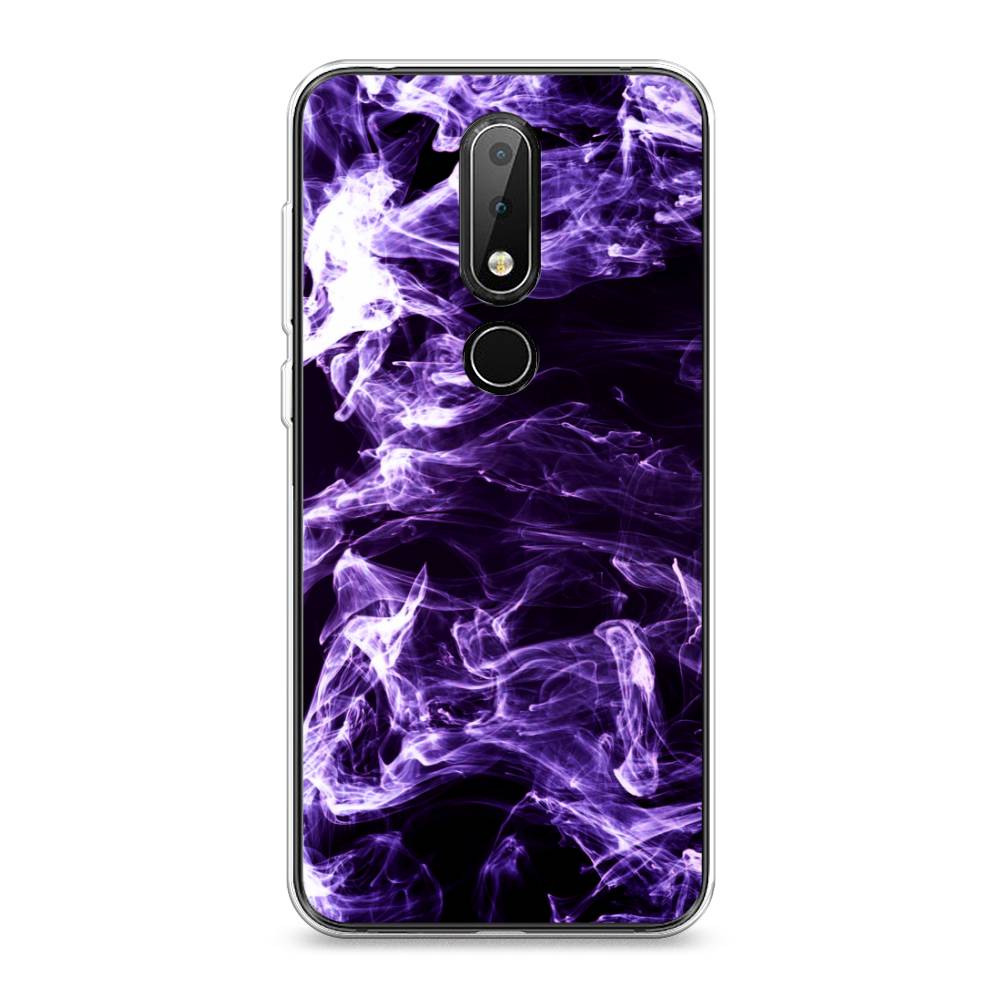 

Чехол на Nokia X6 "Фиолетовый дым", Фиолетовый;белый;черный, 121450-3