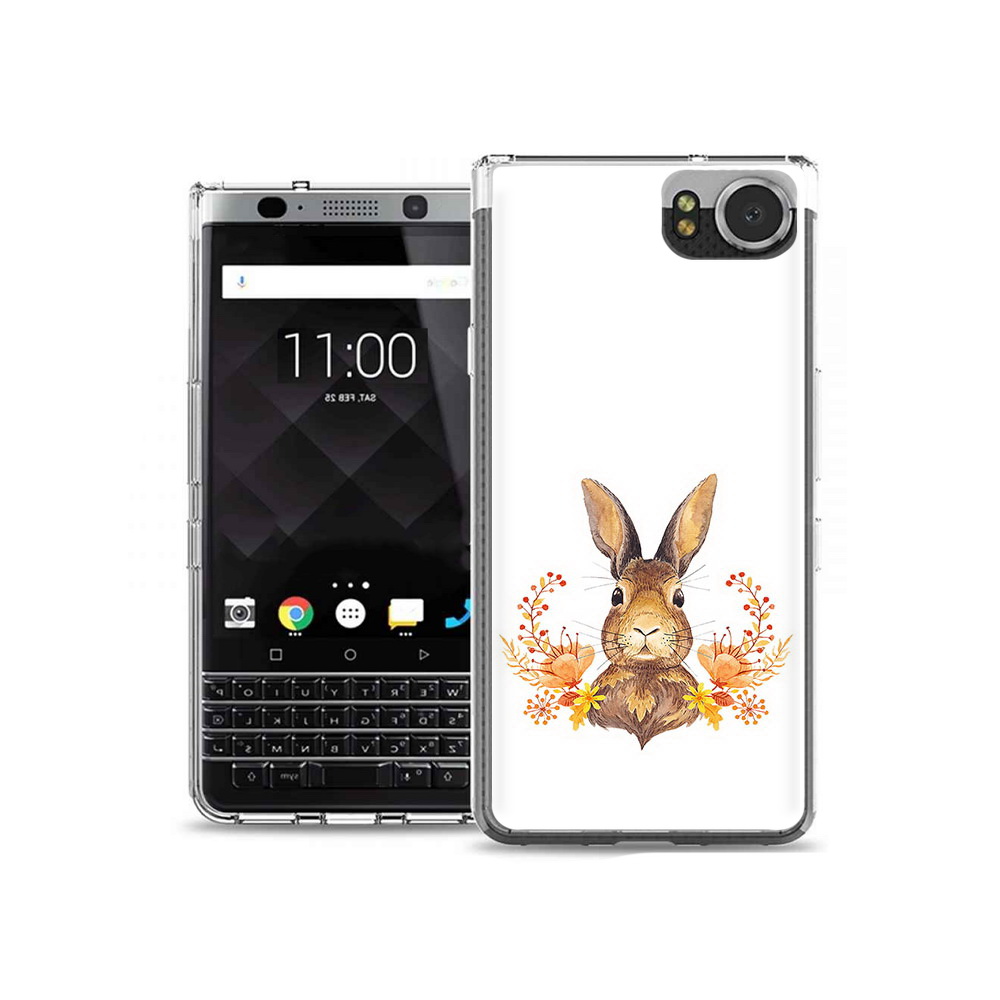 

Чехол MyPads Tocco для BlackBerry KeyOne зайка в цветах, Tocco