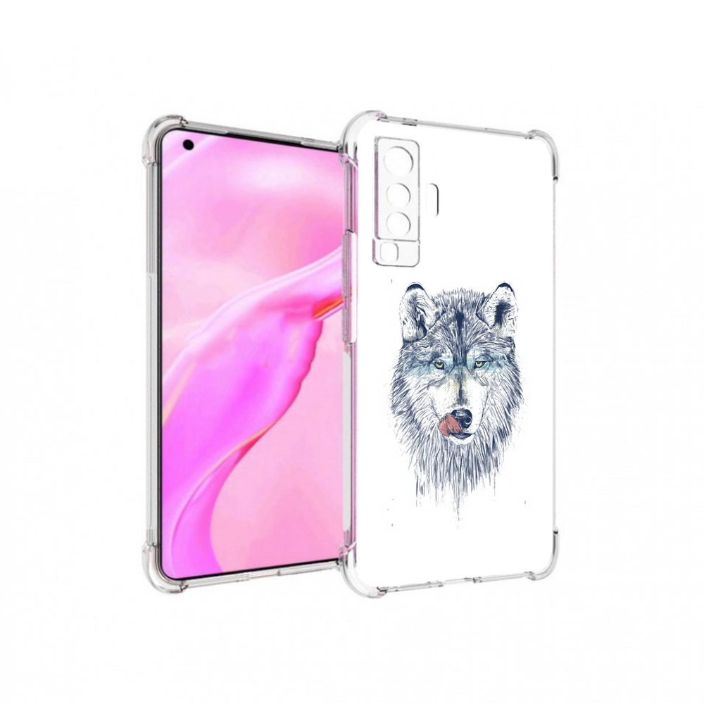 

Чехол MyPads Tocco для Vivo X50 голодгый волк (PT226969.391.292), Прозрачный, Tocco