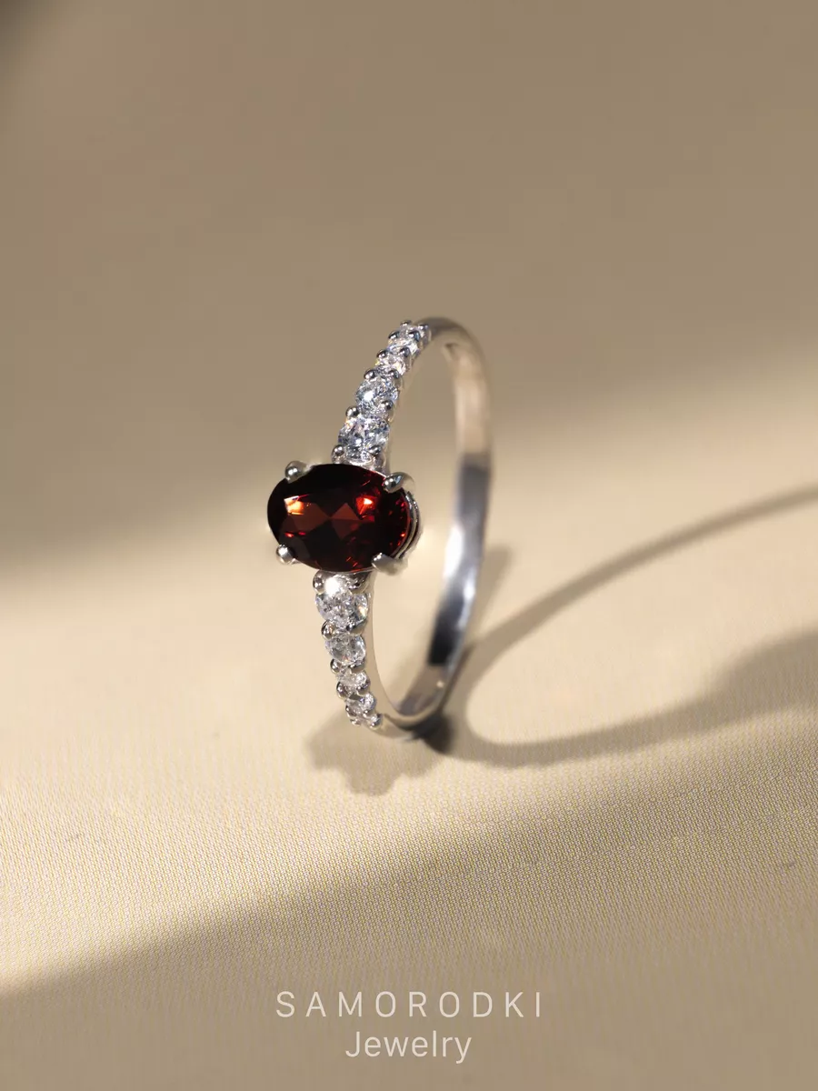 

Кольцо из серебра р. 17 SamoroDki Jewelry Кольцо1-04-289-Кольцо1-04-289-, гранат/фианит, Кольцо1-04-289-Кольцо1-04-289-