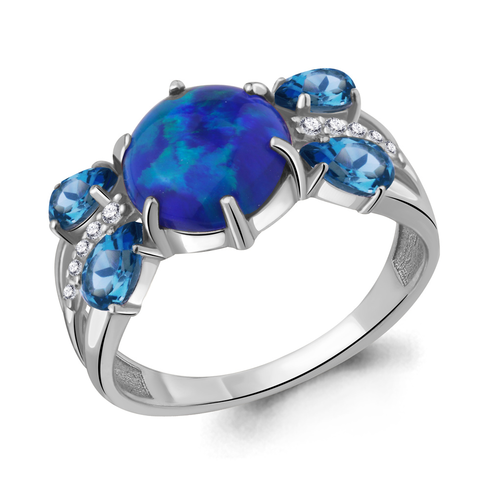 

Кольцо из серебра р. , AQUAMARINE 6900495А_925_р, 6900495А_925_р
