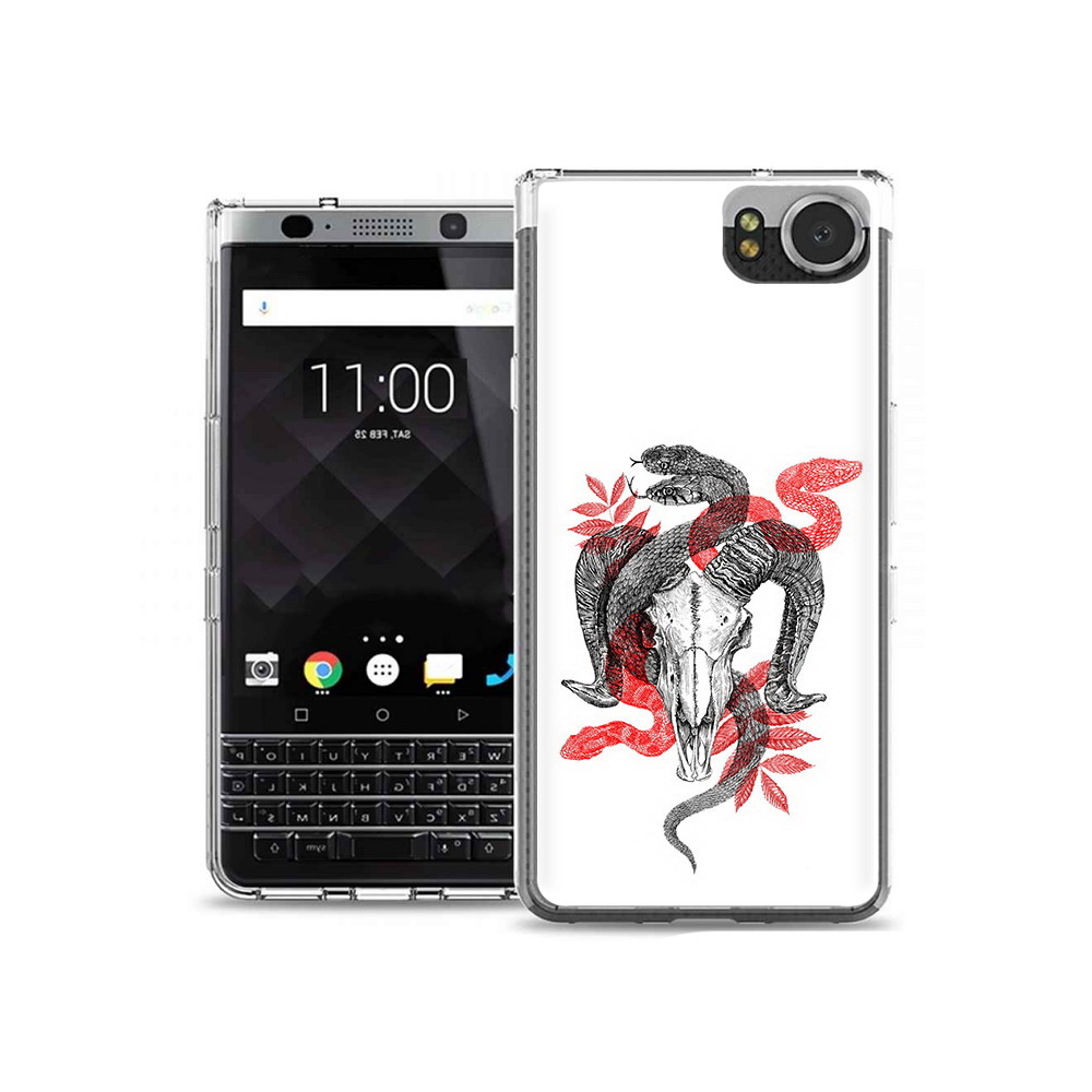 

Чехол MyPads Tocco для BlackBerry KeyOne змея в черепе рисунок, Tocco