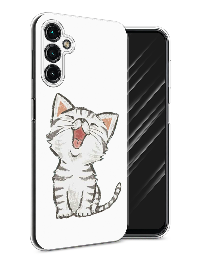 

Чехол Awog на Samsung Galaxy A24 "Котенок рисованный", Серый;белый, 2108050-1