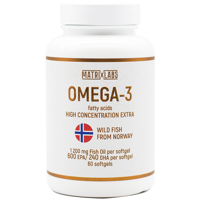 Омега 3 Matrix Labs Норвегия 1200 мг 60 капсул