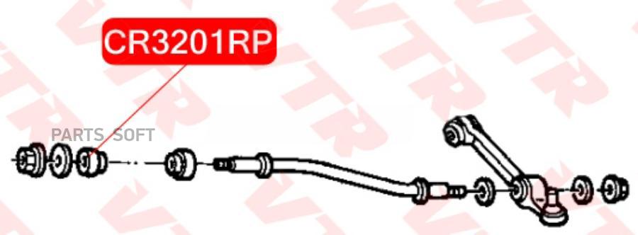 

Полиуретановая Втулка Нижнего Рычага Передней Подвески VTR CR3201RP